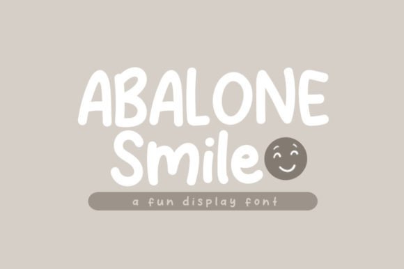 Abalone Smile Display Font for Playful Digital Branding