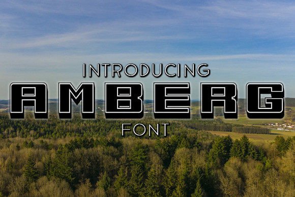 Amberg: A 3D Display Font That Elevates Editorial Design