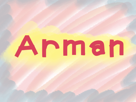 Arman Display Font for Handmade Creators