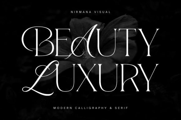 Beauty Luxury Display Font for Editorial Elegance