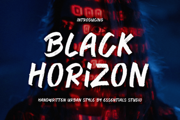 Black Horizon Display Font for Modern Web Design