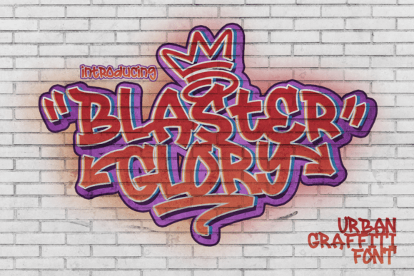 Blaster Glory: Urban Display Font for Editorial Impact