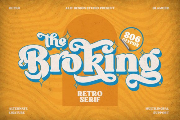 Broking Display Font for Small Business Branding