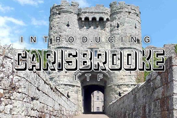 Carisbrooke: An Elegant 3D Display Font for Editorial Design
