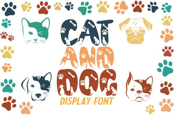 Cat and Dog Font for Children-Themed Campaigns