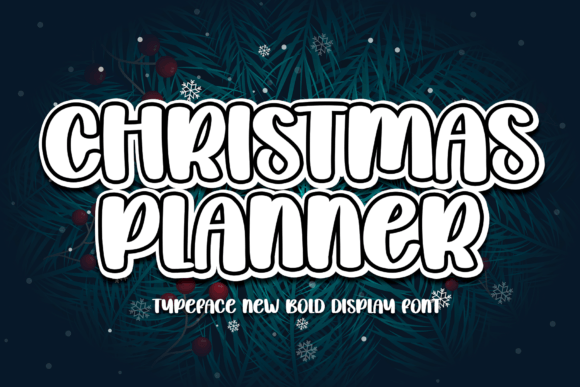 Christmas Planner Font: A Fun Handwritten Display Typeface