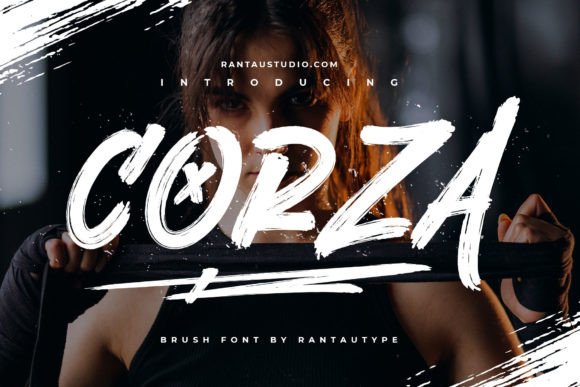 Corza: A Modern Hand Brush Display Font for Scroll-Stopping Brand Content