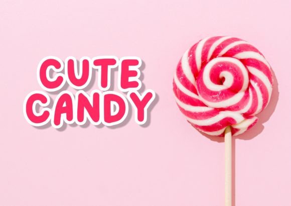 Cute Candy Font for Playful Editorial Design