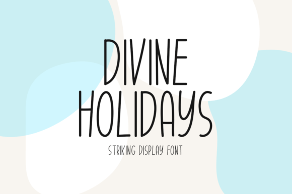 Divine Holidays Display Font for Digital Design