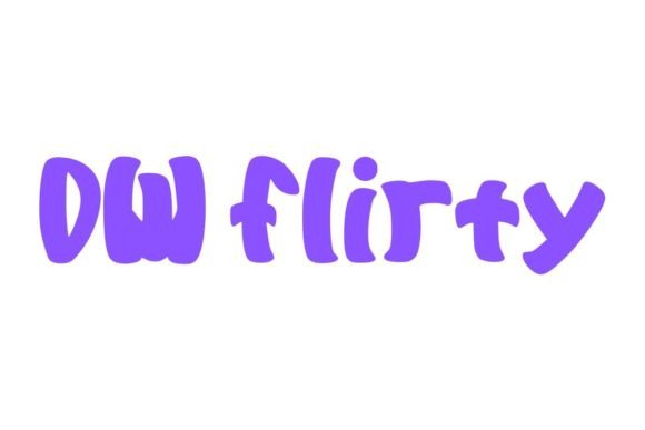 Dw Flirty Handwritten Display Font for Bold Campaign Moments