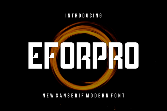 Eforpro Display Font for Bold Creative Campaigns