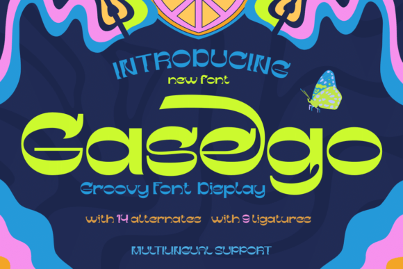 Gasego Font: A Playful Display Typeface for Handmade Creators
