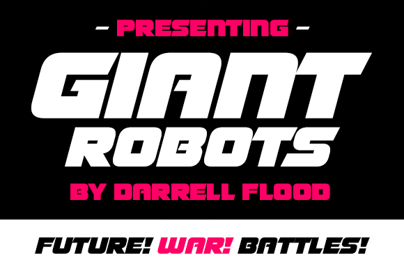 Giant Robots Font for Modern Makers