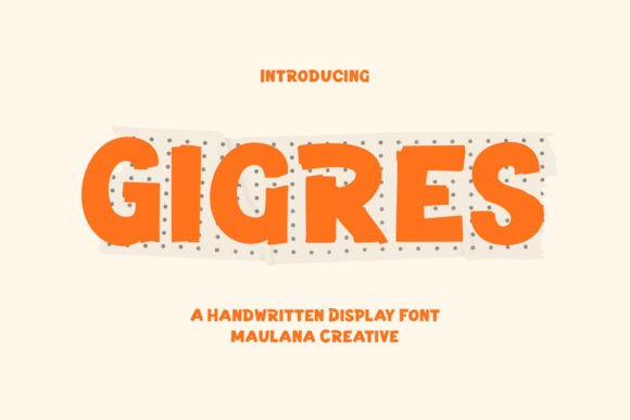 Gigres: A Handwritten Display Font That Elevates Real Branding