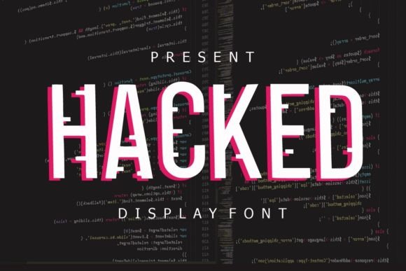 Hacked Display Font for Bold Brand Headlines