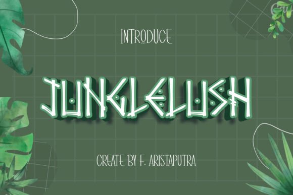 Junglelush Display Font for Memorable Brand Visuals