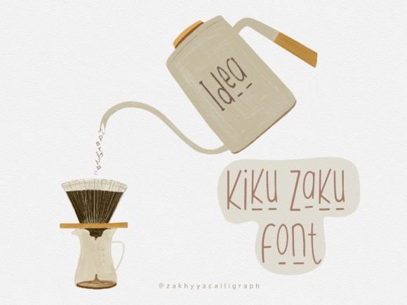 Kiku Zaku Font: A Playful Display Font for Digital Brands