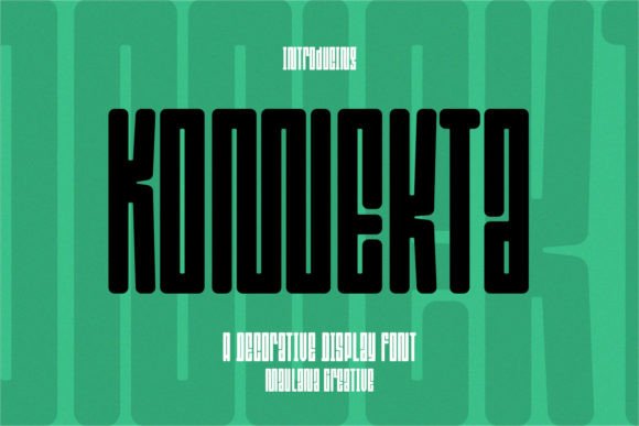 Konnekta: A Fresh Condensed Display Font for Small Business Branding