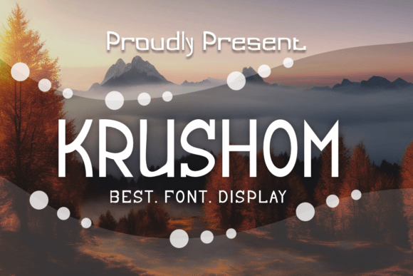 Krushom Display Font for Bold Brand Identity