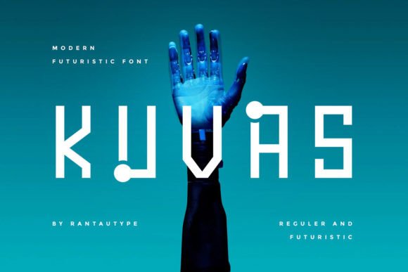 Kuvas Display Font for Sci-Fi Branding Projects
