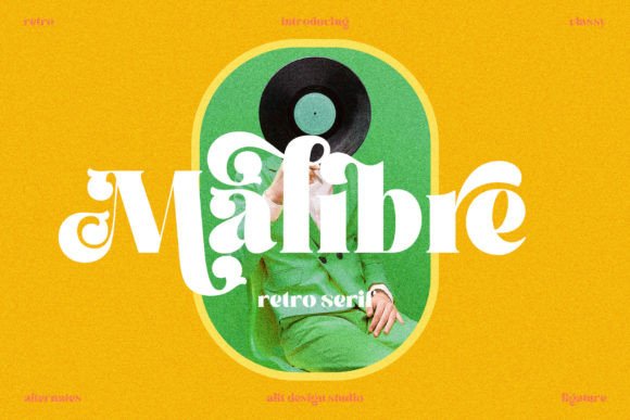 Malibre Display Font for Handmade Branding