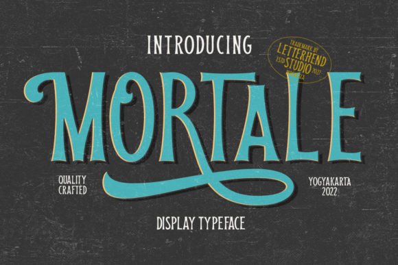 Mortale Display Font for Vintage-Inspired Web Design