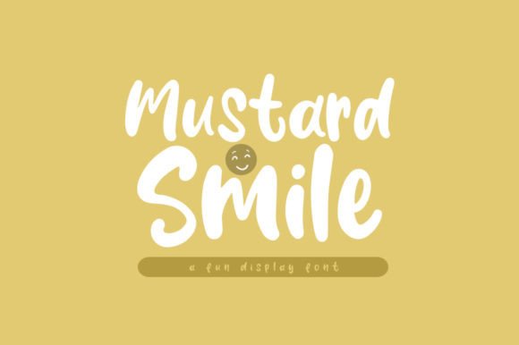Mustard Smile Font for Playful Brand Identity