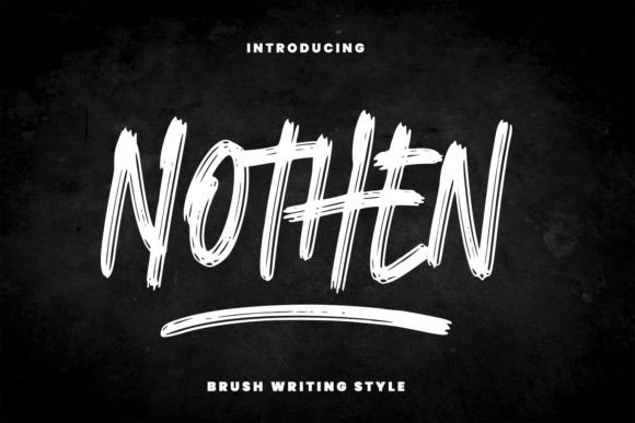 Nothen Handwritten Brush Font for Makers