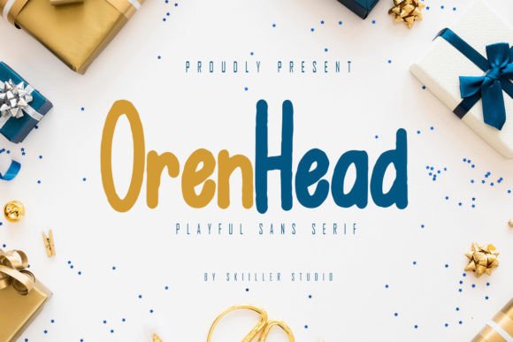 Orenhead Display Font for Playful Children-Themed Branding