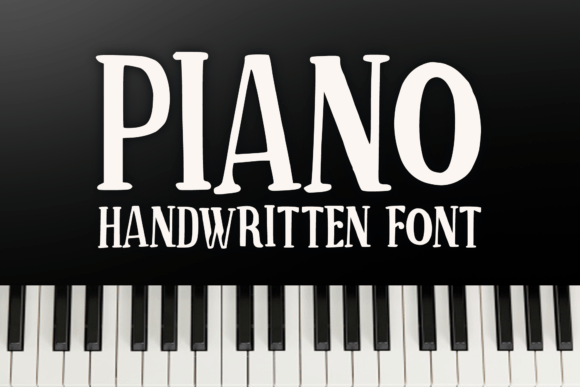Piano: A Musical Handwritten Display Font