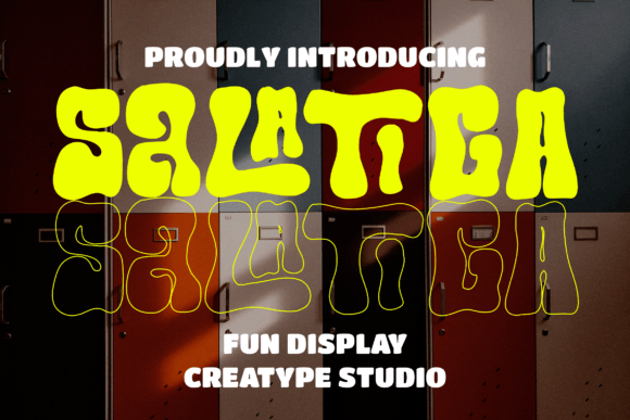 Salatiga Font: A Playful Display Font for Campaign Headlines