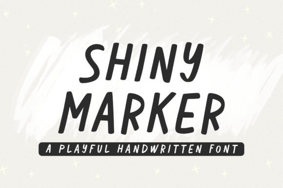 Shiny Marker: A Playful Display Font for Digital Branding