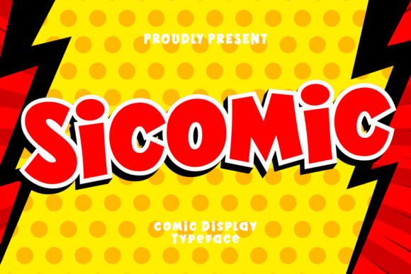 Sicomic: A Playful Comic Book Display Font for Bold Campaigns