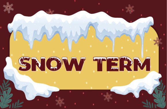 Snow Term Font for Elegant Winter Branding
