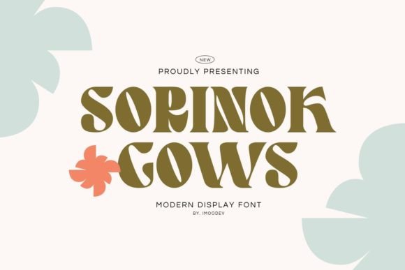 Sorinok Gows: A Feminine Display Font for Editorial Elegance
