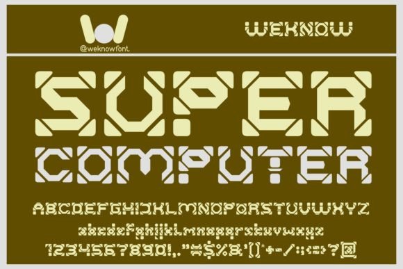 Super Computer Font for Bold, Memorable Branding