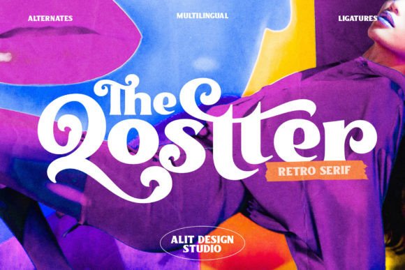 The Qostter: A Joyful Retro Serif Display Font