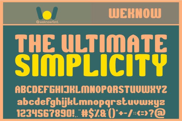 The Ultimate Simplicity Display Font for Makers