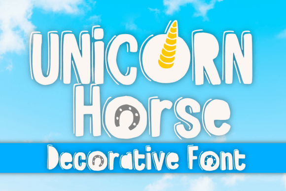 Unicorn Horse: A Cute, Fancy Display Font for Playful Editorial Design