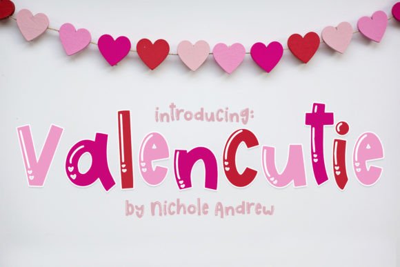 Valencutie Handwritten Display Font for Small Business Branding