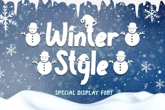 Winter Style Font: A Festive Display Typeface for Holiday Campaigns