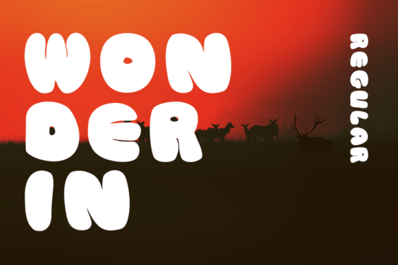Wonderin: A Balloon-Inspired Display Font for Playful Branding
